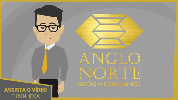 Personagem animado representando a administração de condomínios da Anglo Norte.